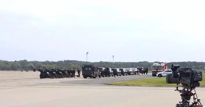 Preparations made at Joint Base Andrews ahead of Xi arrival
