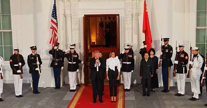 Xi, Peng arrive at White House for welcome banquet