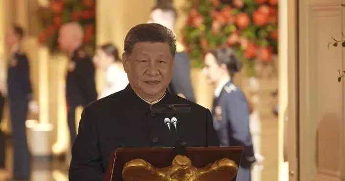 Xi attends welcome banquet hosted by Trump