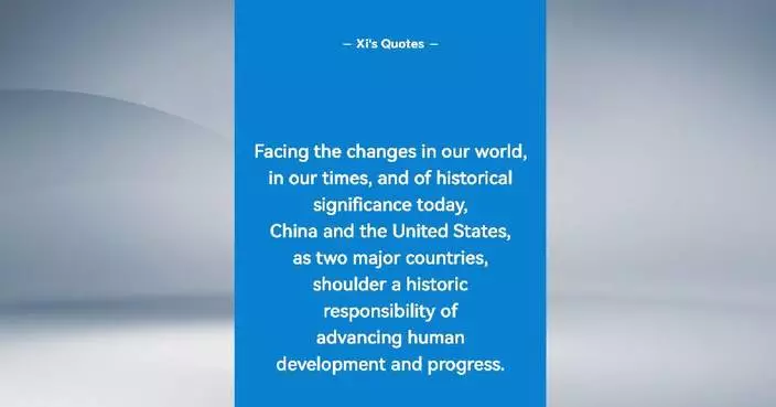 Key quotes from President Xi Jinping's address at White House welcome ceremony