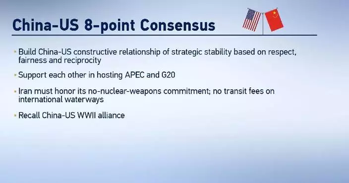 China, US reach consensus on eight outcomes in Xi's visit