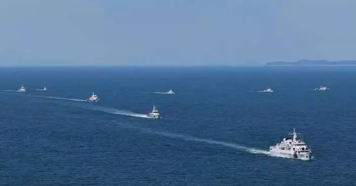Fujian coast guard conducts routine law enforcement patrols in waters near Kinmen