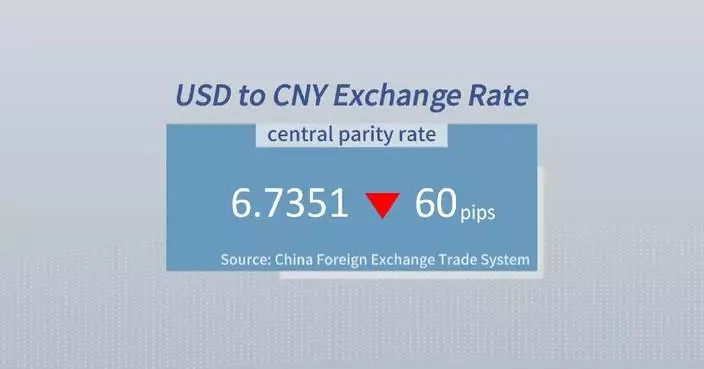 Chinese yuan strengthens to 6.7351 against USD Wednesday