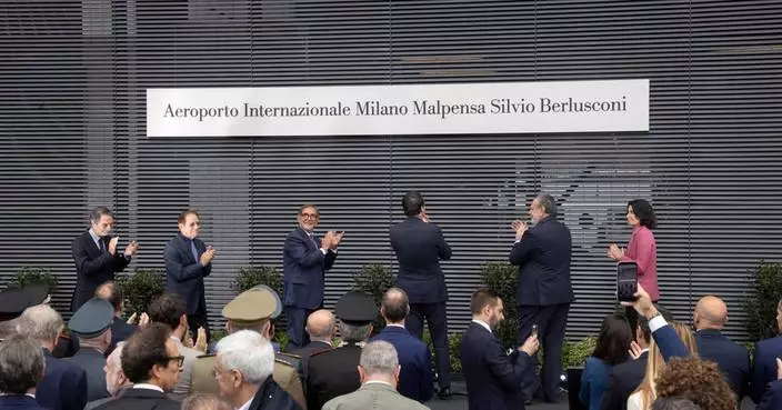 Milan's airport is officially named after former Premier Berlusconi