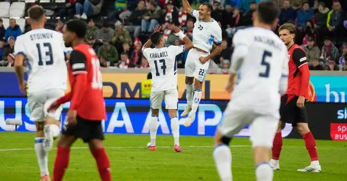 Israel player Sayed Abu Farchi sent off for goal celebration in Nations League