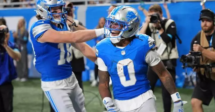 Jahmyr Gibbs' 3rd touchdown with 2:25 left lifts Lions to 31-24 win over Jets