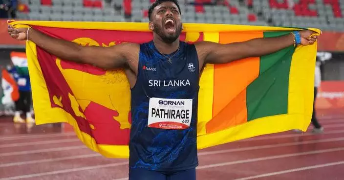 Rumesh Pathirage of Sri Lanka wins javelin at Asian Games. Javelin's a specialty in South Asia