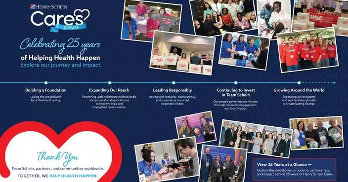 Henry Schein Cares Marks 25 Years of Helping Health Happen®