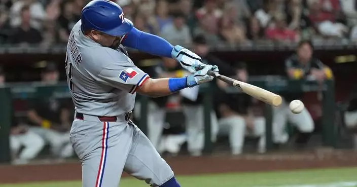 Rangers use a 6-run 5th inning to beat Diamondbacks 6-2, stay in AL playoff race