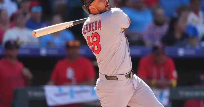 Herrera and Hjerpe lead Cardinals to a 10-8 win over the Rockies
