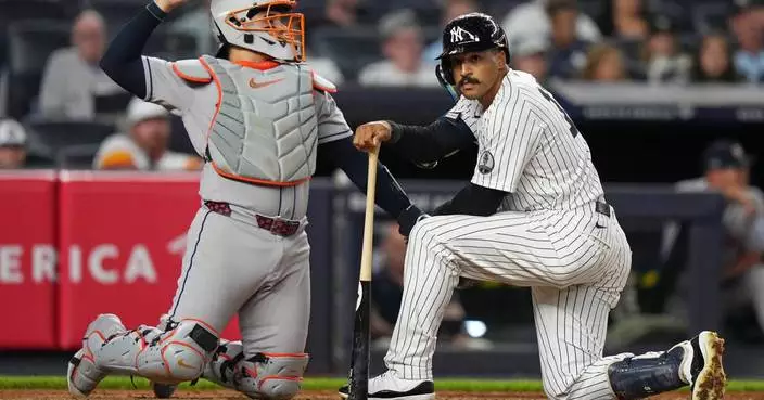 Yankees place outfielder Trent Grisham on injured list. Aaron Judge takes batting practice again
