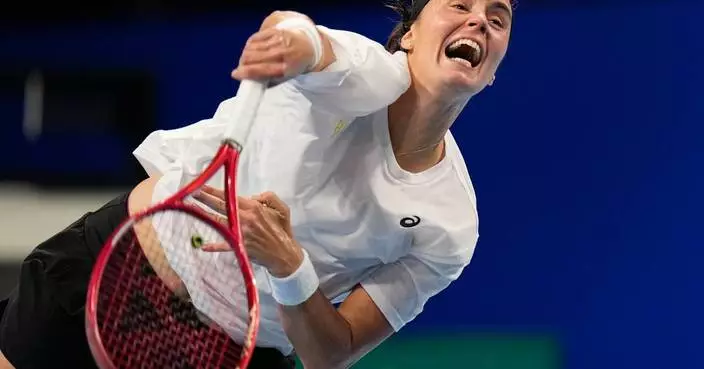Ukraine takes an early lead against Belgium in a Billie Jean King Cup quarterfinal