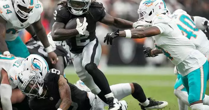 Raiders' Ashton Jeanty puts tough rookie year behind him with big debut in year 2