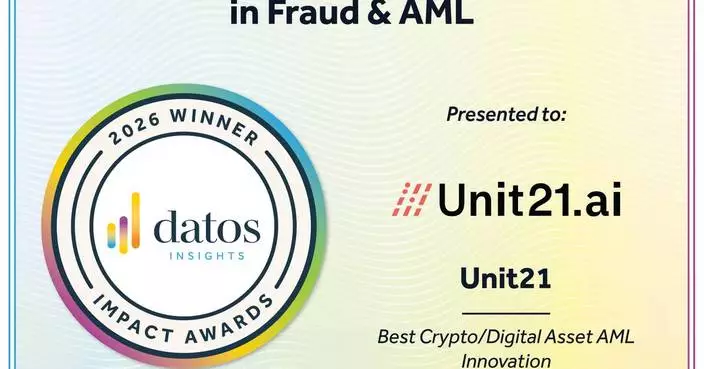 Unit21 Awarded Two 2026 Datos Impact Awards for AI Innovation &amp; Crypto/Digital Asset AML Innovation