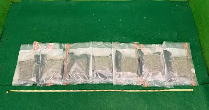 Hong Kong Customs Seizes About 4.5kg of Drugs Worth About $1.45 Million from Arriving Passengers