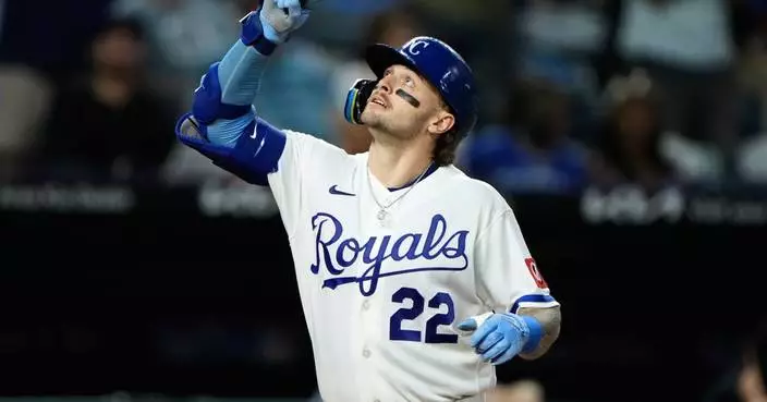 Jensen finishes a single shy of the cycle to help Royals win 7-3 and avoid sweep against Marlins