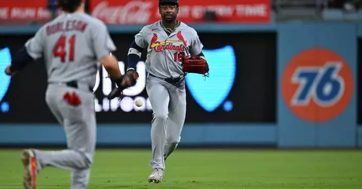 Saggese hits go-ahead single in the 10th in the Cardinals' 8-6 victory over the Dodgers