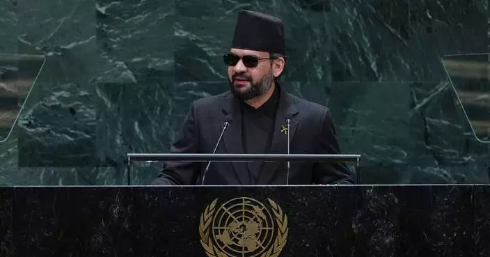 Nepal's leader, at UN, says recent floods serve as a 'warning to the world' about climate change