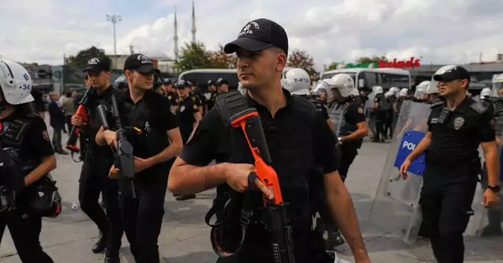 Police detain dozens at an Istanbul courthouse protest over LGBTQ+ crackdown