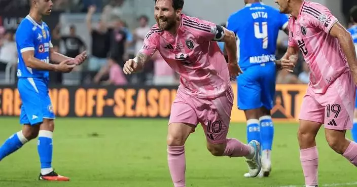 Messi scores 100th Inter Miami goal as Miami beats Cruz Azul 2-0