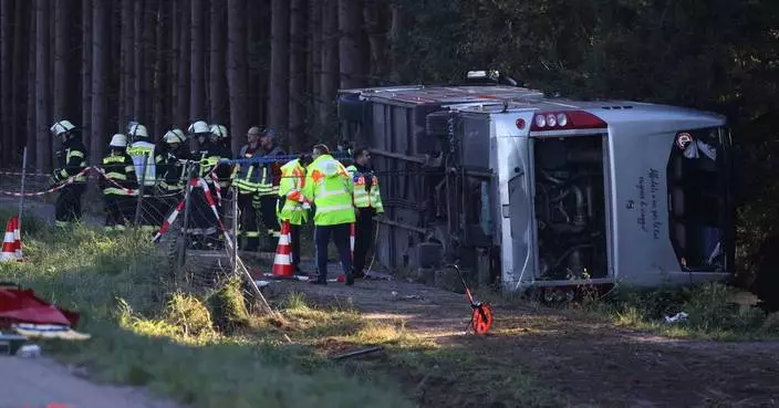 Bus carrying Filipino tourists overturns on way to Germany's Oktoberfest, killing 2