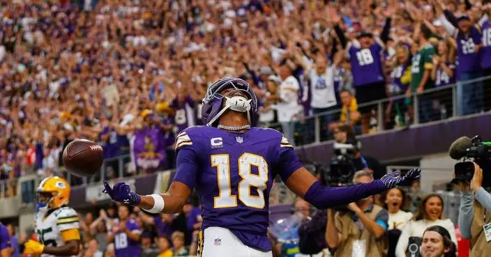 Jefferson opened the season with a return to the end zone, rewarding the Vikings for the opportunity