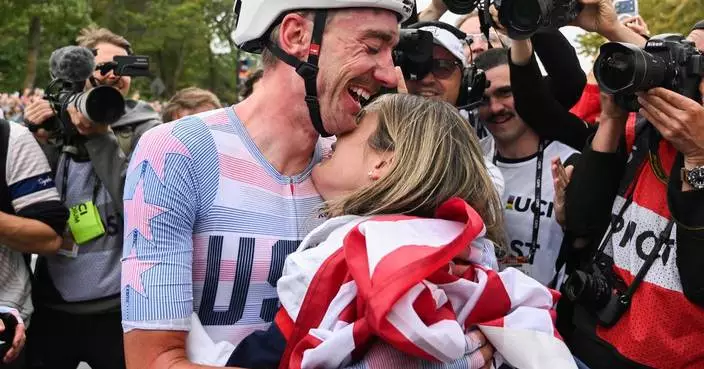 Brandon McNulty follows Greg LeMond and Lance Armstrong as US riders to win cycling world title