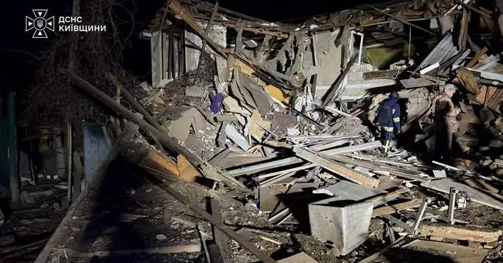 Russia pounds the Kyiv region, killing 4 and targeting the power grid