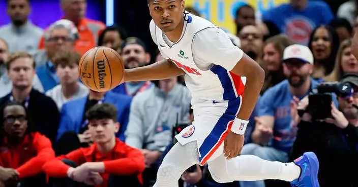 Pistons and Ausar Thompson agree to a 5-year, $155 million contract extension, AP source says