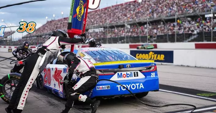 Bell passes defending NASCAR champion Larson to win the Southern 500 to start the Chase