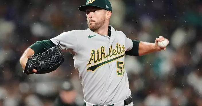 Springs throws 7 shutout innings, Muncy homers as A's beat Mariners 6-2