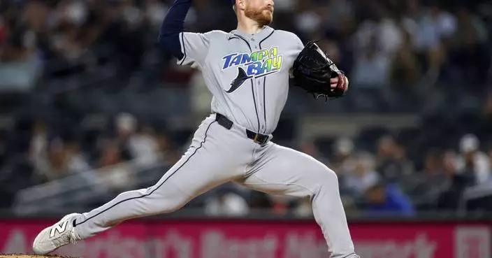 Rays' Drew Rasmussen works 6 no-hit innings against the Yankees