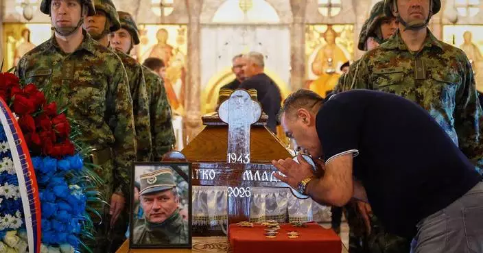 Body of war criminal Mladic lies in state in Serbian capital ahead of funeral