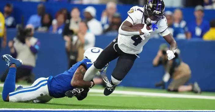 Colts' revamped defense delivers another bad opening-day performance in 41-23 loss to Ravens