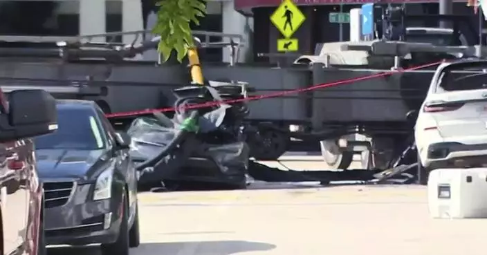Officials say 4 people were hospitalized after a crane collapsed at a Miami construction site