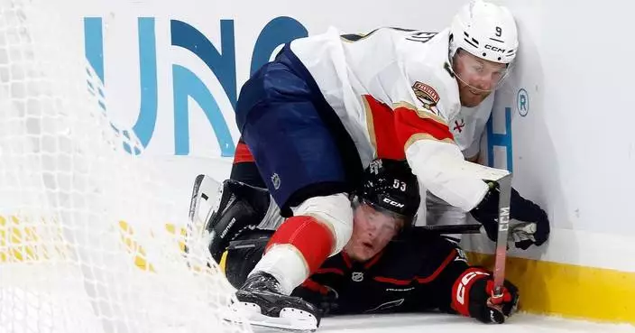 In battle of Stanley Cup winners, Panthers announce return in OT win against Hurricanes