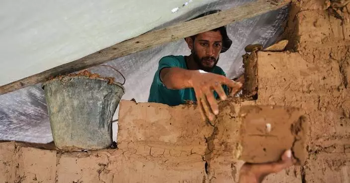 Photos show Palestinians using handmade mud bricks, wood and plastic to rebuild amid Gaza’s rubble