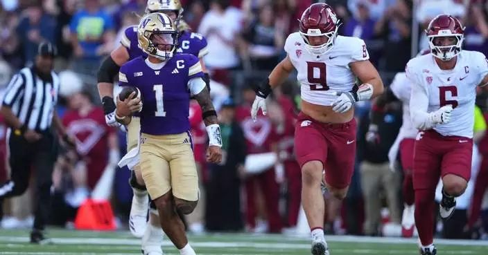 Washington offense overcomes early struggles in Apple Cup win
