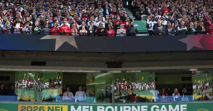 Fans pack Melbourne for the Rams-49ers season opener, the first regular-season NFL game in Australia