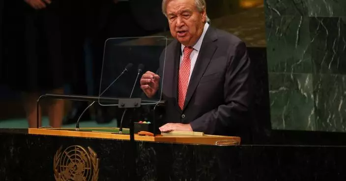 UN chief says power has polarized the world and urges leaders to cooperate