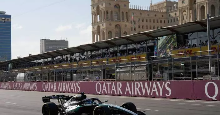 George Russell wins in Azerbaijan to trim Antonelli's F1 lead as Norris crashes out