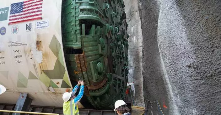 Powerful drill roars to life to dig Hudson River tunnel connecting New York and New Jersey