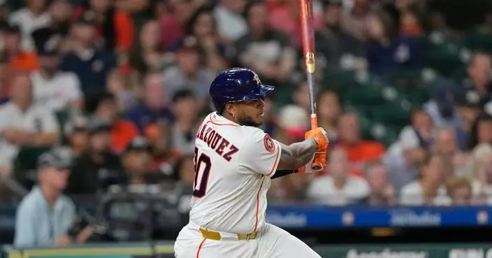 Nelson Velázquez's 2-run single in the 8th inning gives Astros 2-0 win over White Sox