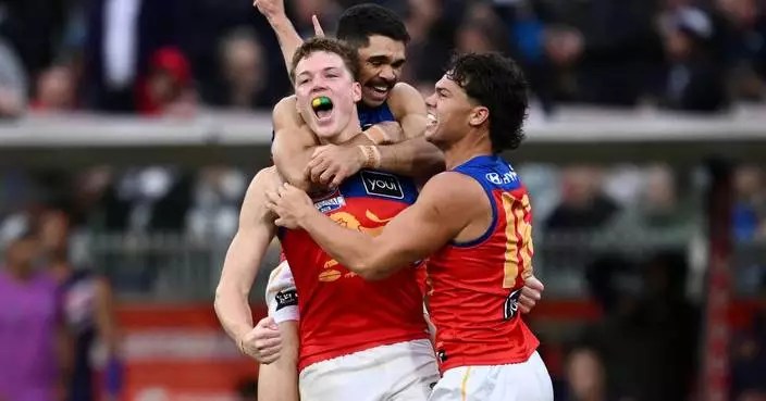 A three-peat for the Brisbane Lions: a trio of Australian rules football titles in a row