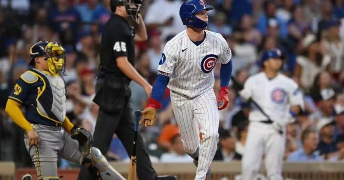 Crow-Armstrong hits 39th homer to back Gausman in the Cubs' 2-1 win over the Brewers