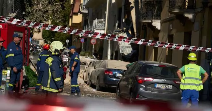 An explosion near the Acropolis in Greece injures at least 2 people and collapses a building