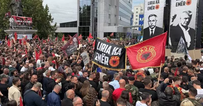 Kosovo protesters rally in support of ex-president ahead of war crimes trial verdict