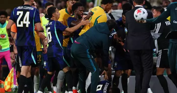 Vinicius Júnior sparks Brazil’s 4-2 win over Australia after sideline scuffle