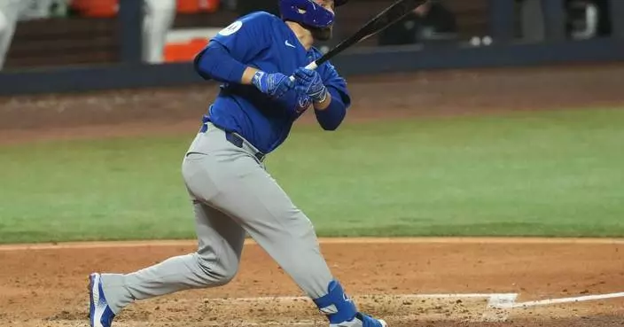 Conforto homers, Hoerner has 3 hits to lead the Cubs past the Marlins, 6-5