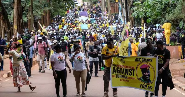 Hundreds rally at Turkey’s embassy in Uganda to demand a dissident’s extradition